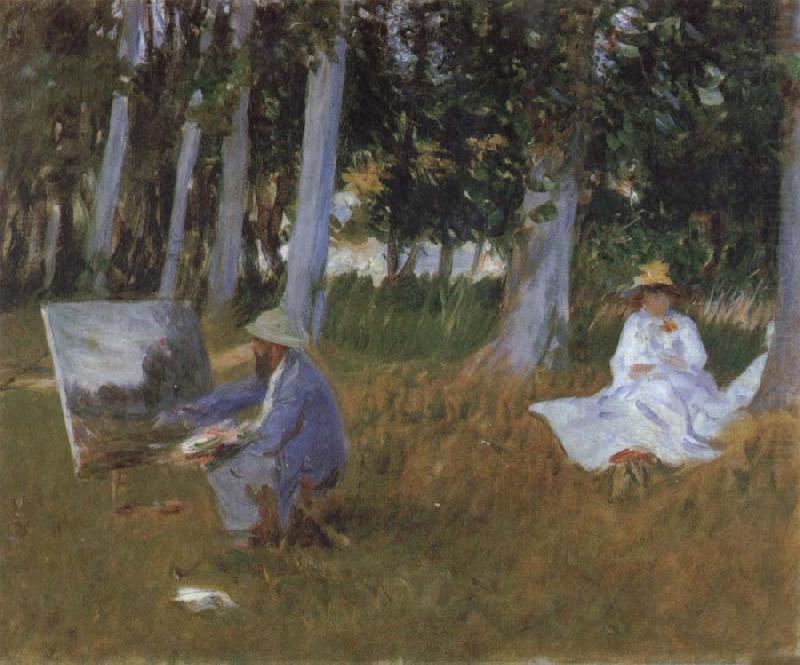 Claude Monet Painting in a Wood, Claude Monet